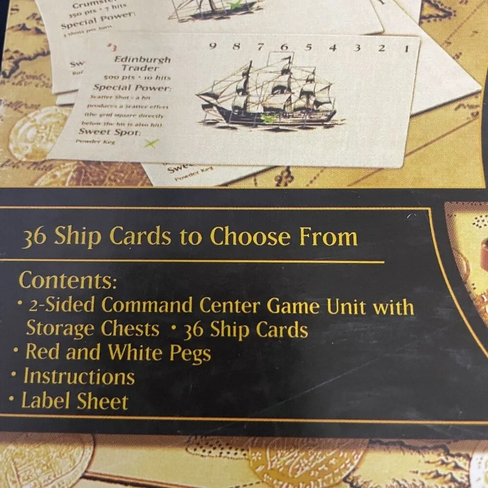 Battleship Command Game Disney Pirates of the Caribbean Open Box Complete